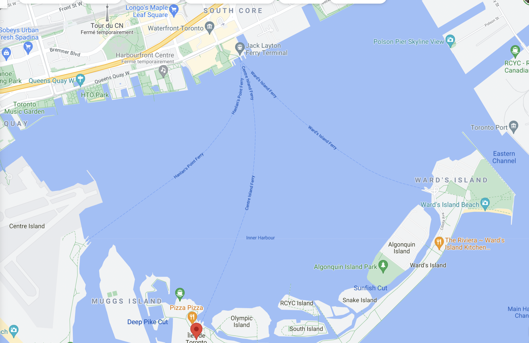 Map Of Toronto Islands Everything To Know Before Visiting Toronto Islands - Fringinto ┃ Blogueuse  Française À Toronto